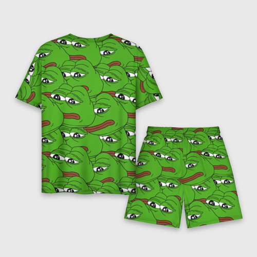 Мужской костюм с шортами 3D Sad frogs, цвет 3D печать - фото 2