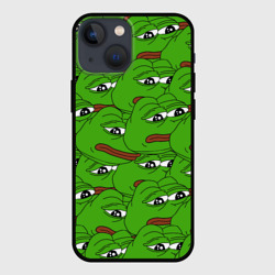 Чехол для iPhone 13 mini Sad frogs