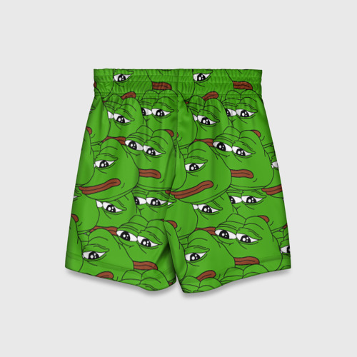 Детские спортивные шорты 3D Sad frogs, цвет 3D печать - фото 2