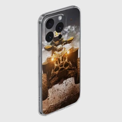 Чехол для iPhone 16 Pro Max силиконовый с защитой камеры Квадроцикл - фото 2