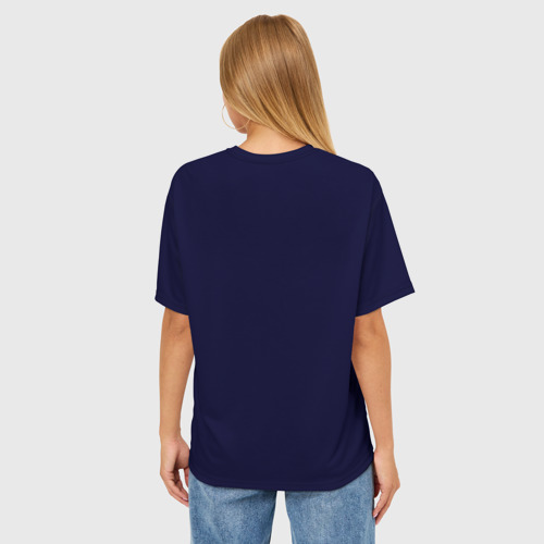 Женская футболка oversize 3D Луна и звезды, цвет 3D печать - фото 4