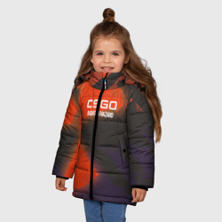 Зимняя куртка для девочек 3D Cs:go - Radiation Hazard Радиоактивная опасность - фото 2