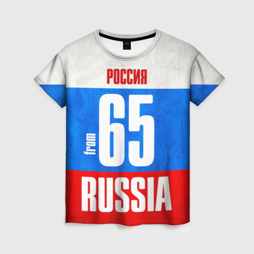 Женская футболка 3D Russia (from 65), цвет 3D печать