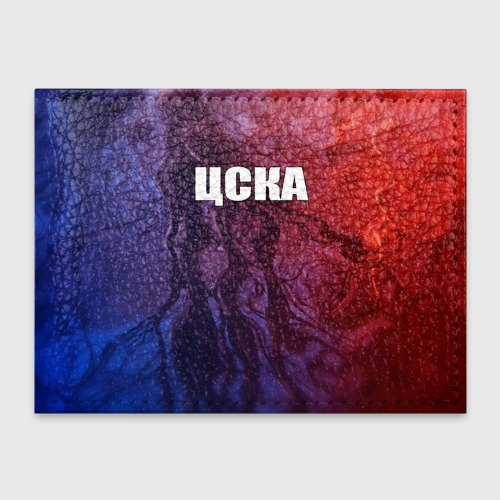 Обложка для студенческого билета ЦСКА красно-синие, цвет черный