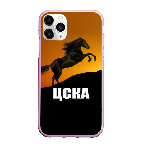 Чехол для iPhone 11 Pro Max матовый ЦСКА gold