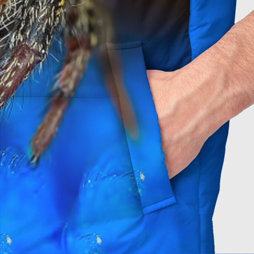 Мужской жилет утепленный 3D Паук, цвет светло-серый - фото 6