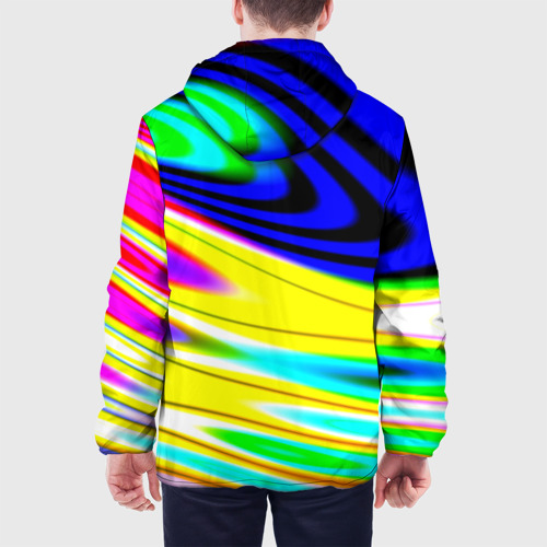 Мужская куртка 3D Волны красок, цвет 3D печать - фото 5