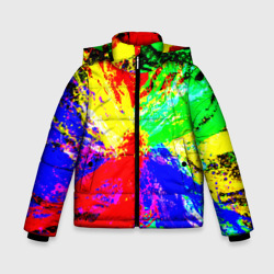 Зимняя куртка для мальчиков 3D Взрыв цветов