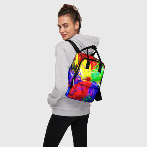 Женский рюкзак 3D Взрыв цветов - фото 3