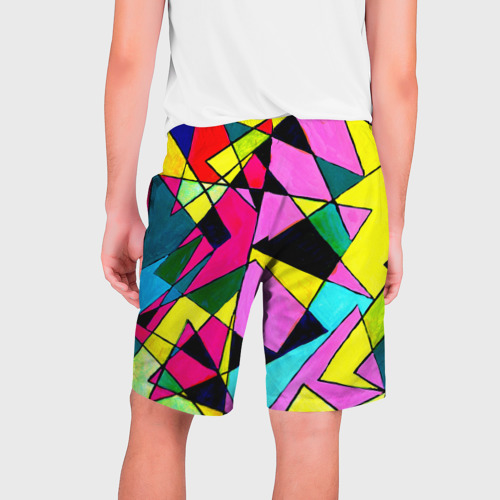 Мужские шорты 3D Треугольники, цвет 3D печать - фото 2