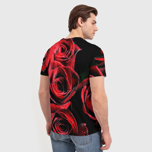 Мужская футболка 3D Розы - фото 4