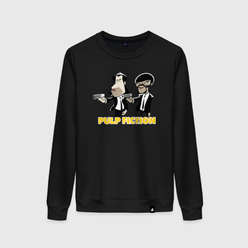 Женский свитшот хлопок Pulp Fiction, цвет черный