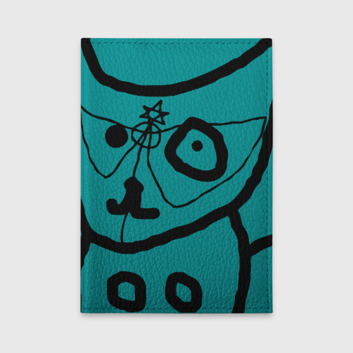 Обложка для автодокументов Zef cat (Die Antwoord), цвет бирюзовый