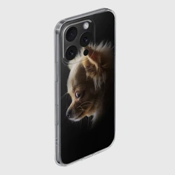 Чехол для iPhone 16 Pro Max силиконовый с защитой камеры Чихуахуа - фото 2