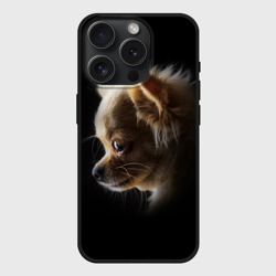 Чехол силиконовый для Apple iPhone 15 Pro матовый Чихуахуа