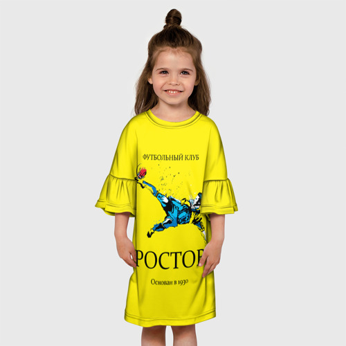 Детское платье 3D ФК Ростов, цвет 3D печать - фото 4