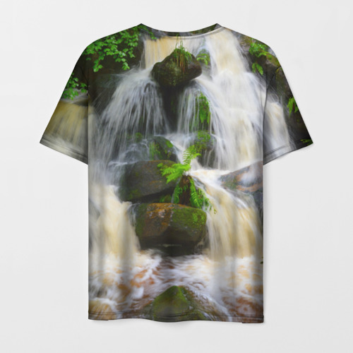 Мужская футболка 3D Водопад, цвет 3D печать - фото 2