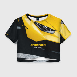 Женская футболка Crop-top 3D Lamborghini the best