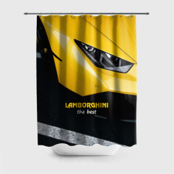 Штора 3D для ванной Lamborghini the best