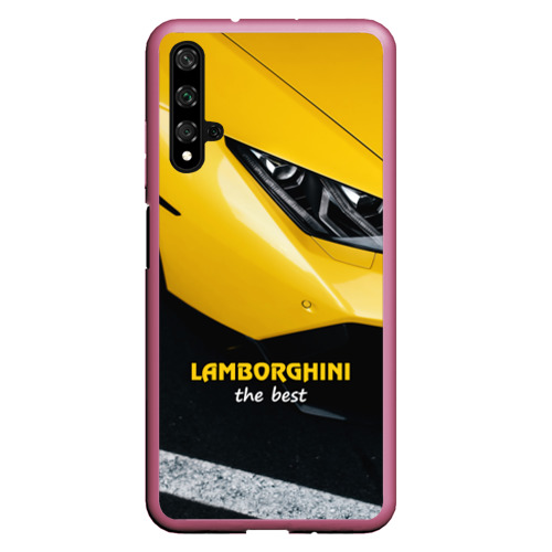 Чехол для Honor 20 Lamborghini the best, цвет малиновый