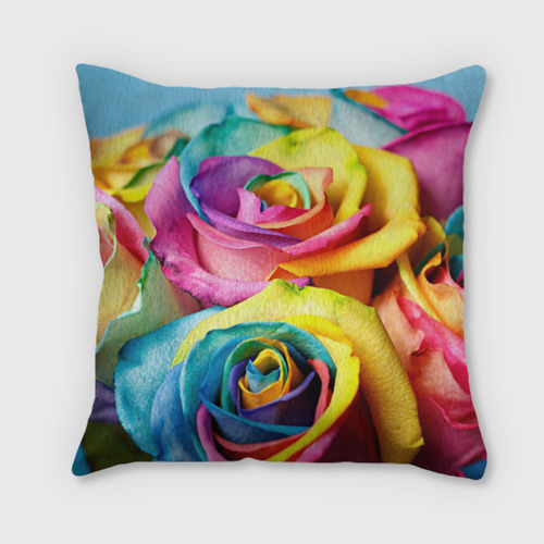Подушка 3D Цветные розы