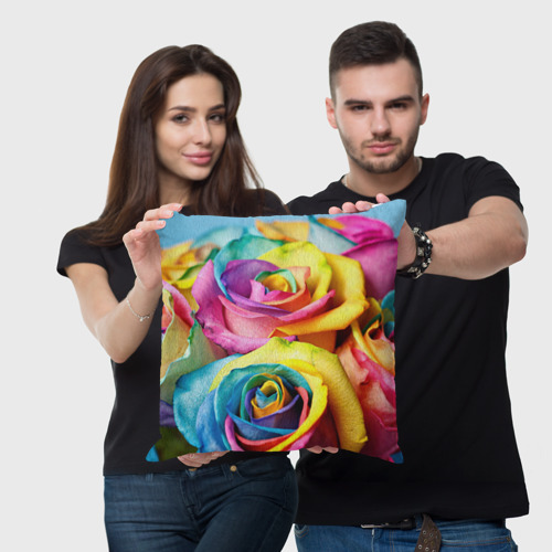 Подушка 3D Цветные розы - фото 3