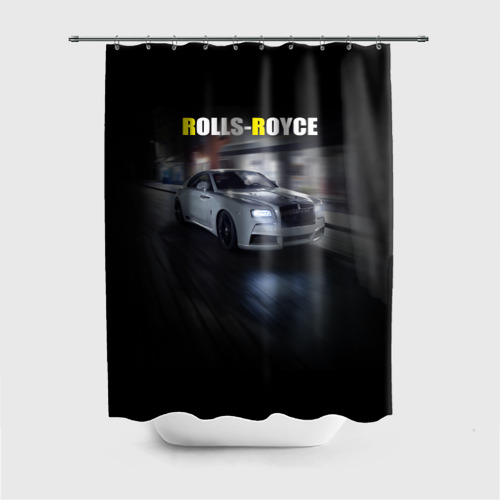 Штора 3D для ванной Rolls-Royce