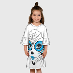 Детское платье 3D Мексиканский череп - девочка - фото 2
