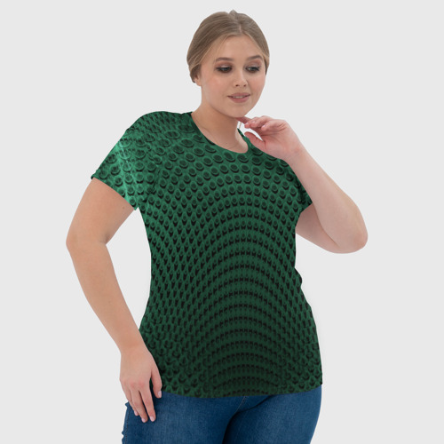 Женская футболка 3D Парящие круги, цвет 3D печать - фото 6
