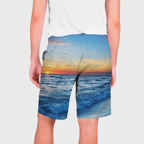 Мужские шорты 3D Море на закате, цвет 3D печать - фото 2
