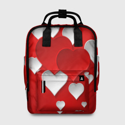 Женский рюкзак 3D Сердца