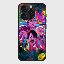 Чехол силиконовый для Apple iPhone 15 Pro матовый Red Hot Chili Peppers 1