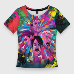 Женская футболка 3D Slim Red Hot Chili Peppers 1