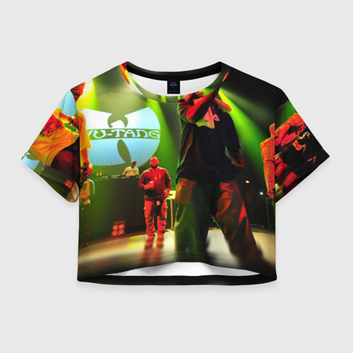 Женская футболка Crop-top 3D Wu-Tang clan, цвет 3D печать