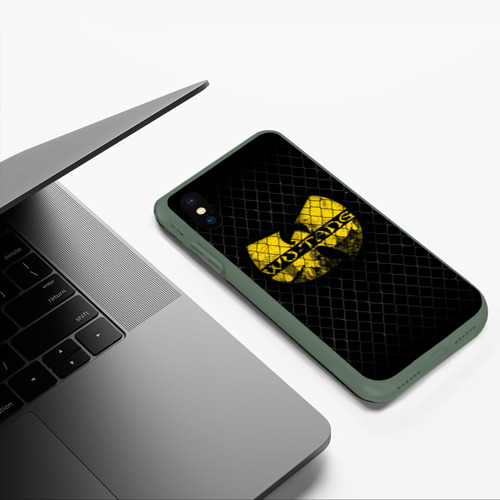 Чехол для iPhone XS Max матовый Wu-Tang Clan, цвет темно-зеленый - фото 5