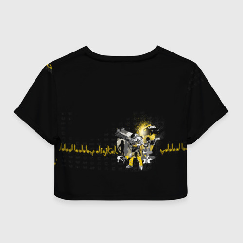 Женская футболка Crop-top 3D Wu-Tang Clan, цвет 3D печать - фото 2