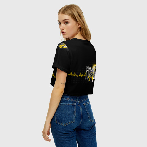Женская футболка Crop-top 3D Wu-Tang Clan, цвет 3D печать - фото 5