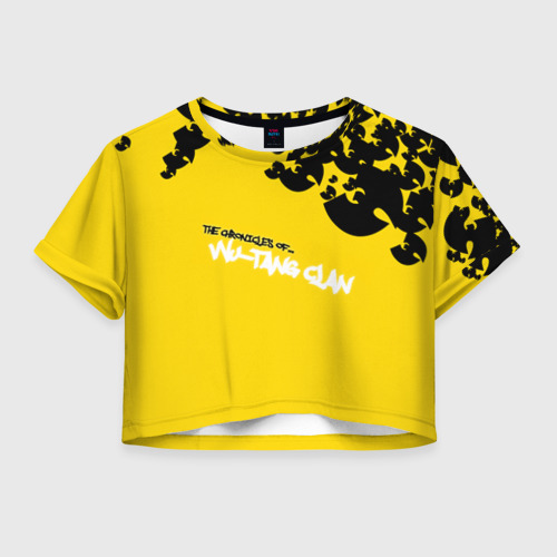 Женская футболка Crop-top 3D Wu-Tang Clan