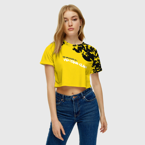 Женская футболка Crop-top 3D Wu-Tang Clan - фото 3