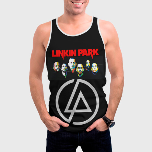 Мужская майка 3D Linkin Park, цвет 3D печать - фото 3