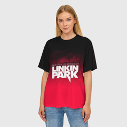 Женская футболка oversize 3D Linkin Park - фото 2