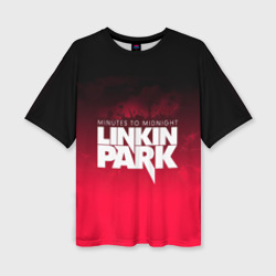 Женская футболка oversize 3D Linkin Park