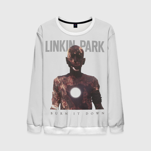 Мужской свитшот 3D Linkin Park, цвет белый