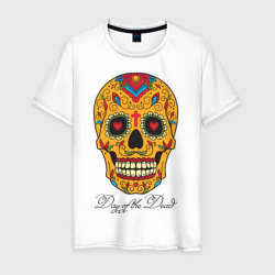 Мужская футболка хлопок Мексиканский череп