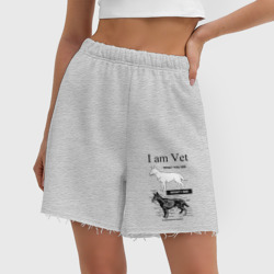 Женские шорты oversize футер хлопок I Am Vet - фото 2