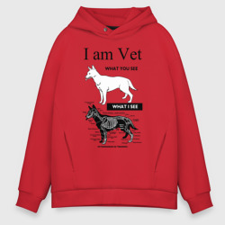 Мужское худи Oversize хлопок I Am Vet