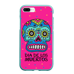 Чехол для iPhone 7Plus/8 Plus матовый Мексиканский череп