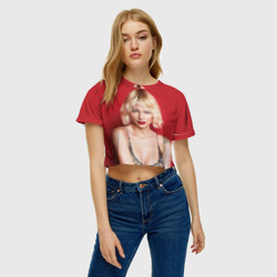 Женская футболка Crop-top 3D Taylor Swift - фото 2