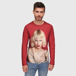 Мужской лонгслив 3D Taylor Swift - фото 2