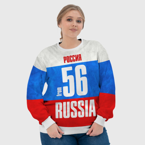 Женский свитшот 3D Russia (from 56) - фото 6